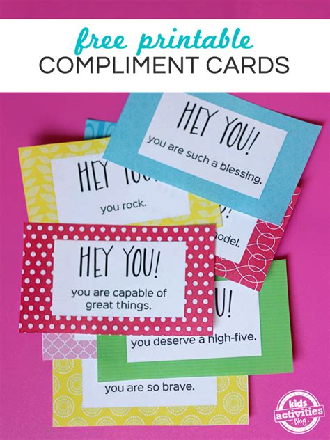 Compliment Cards Printable
